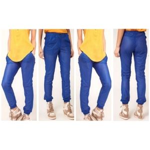 ASOS Mesh Blue Tracksuit Sheer Track Pants Joggers